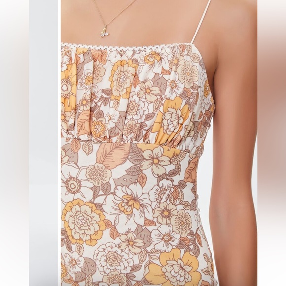 Forever 21 Floral Print Bodycon Mini Dress Size M - Picture 4 of 4